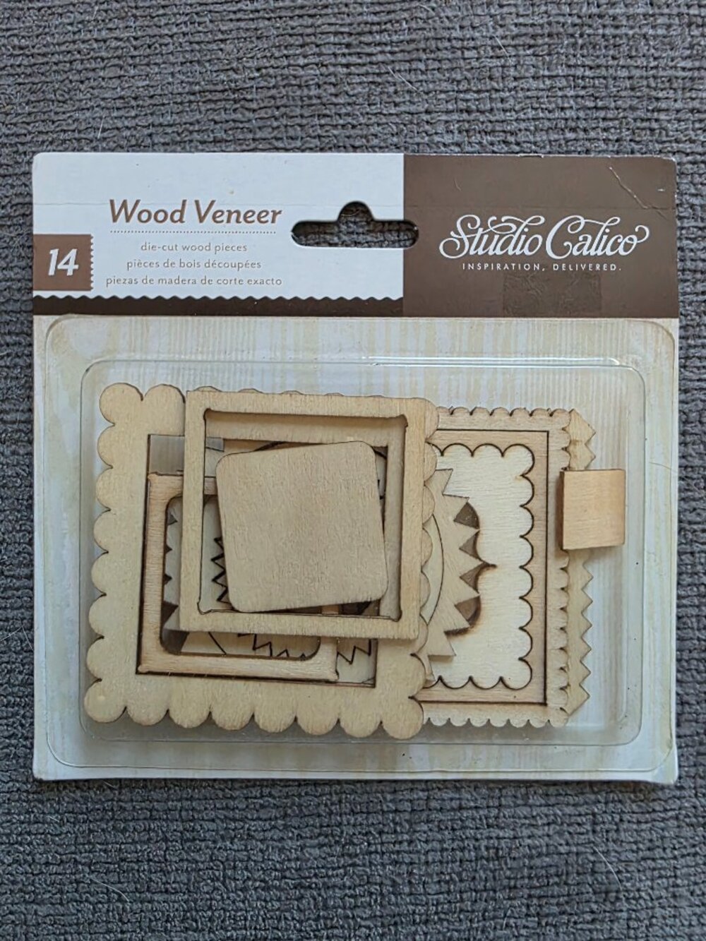 Studio Calico 14 Frames Wood Veneer Embellishments Applique Mixed Media Crafting
